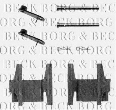 BORG & BECK bbk1021 -  Комплектующие, колодки дискового тормоза